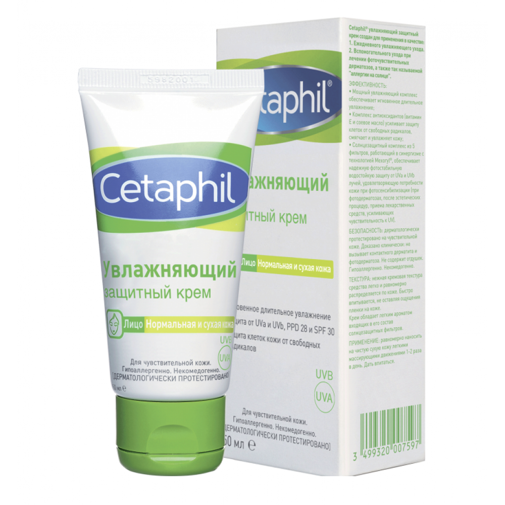 Сетафил (Cetaphil) Увлажняющий защитный крем SPF 30 50 мл